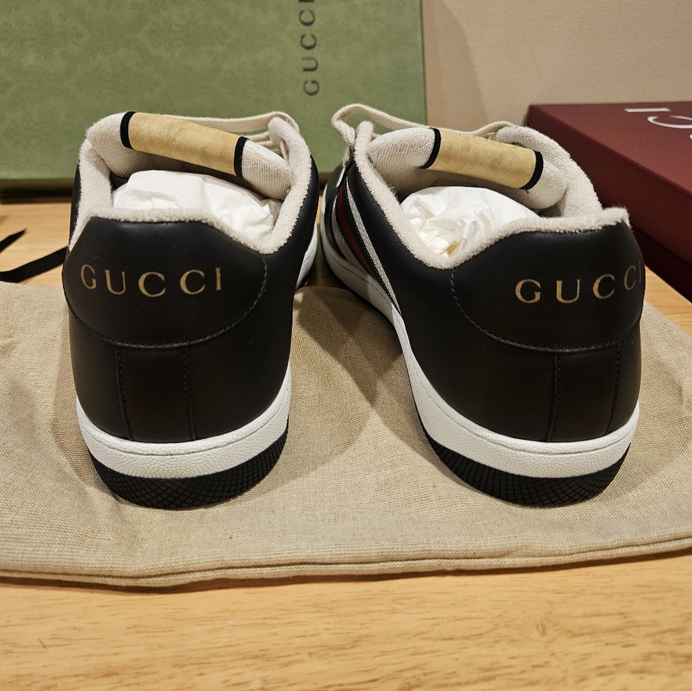 Gucci Men's Screener Signature Web Low top Sneakers - Authentic  and Brand New - Picture 6 of 11